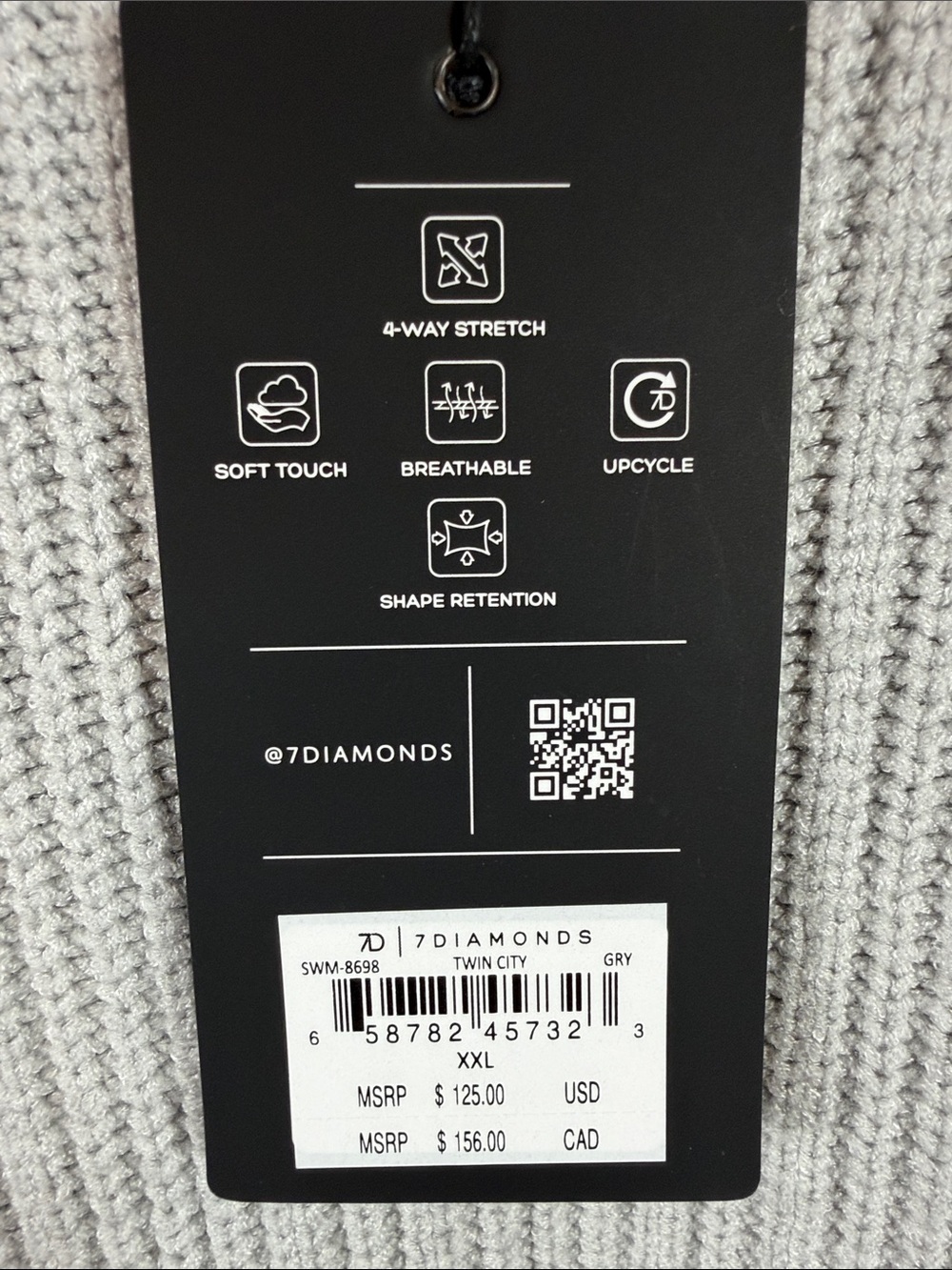 7 Diamonds Men's Turtleneck Sweater in Light Gray - Picture 2 of 7
